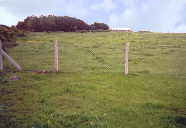 Concrete post and chainlink fence as supplied and fitted by Donald Murphy Fencing Services, Waterford, Ireland